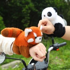 20Cm Creative Stuffed Animals Raccoon Fox Husky Cat Monkey Papa Circle Wrapped