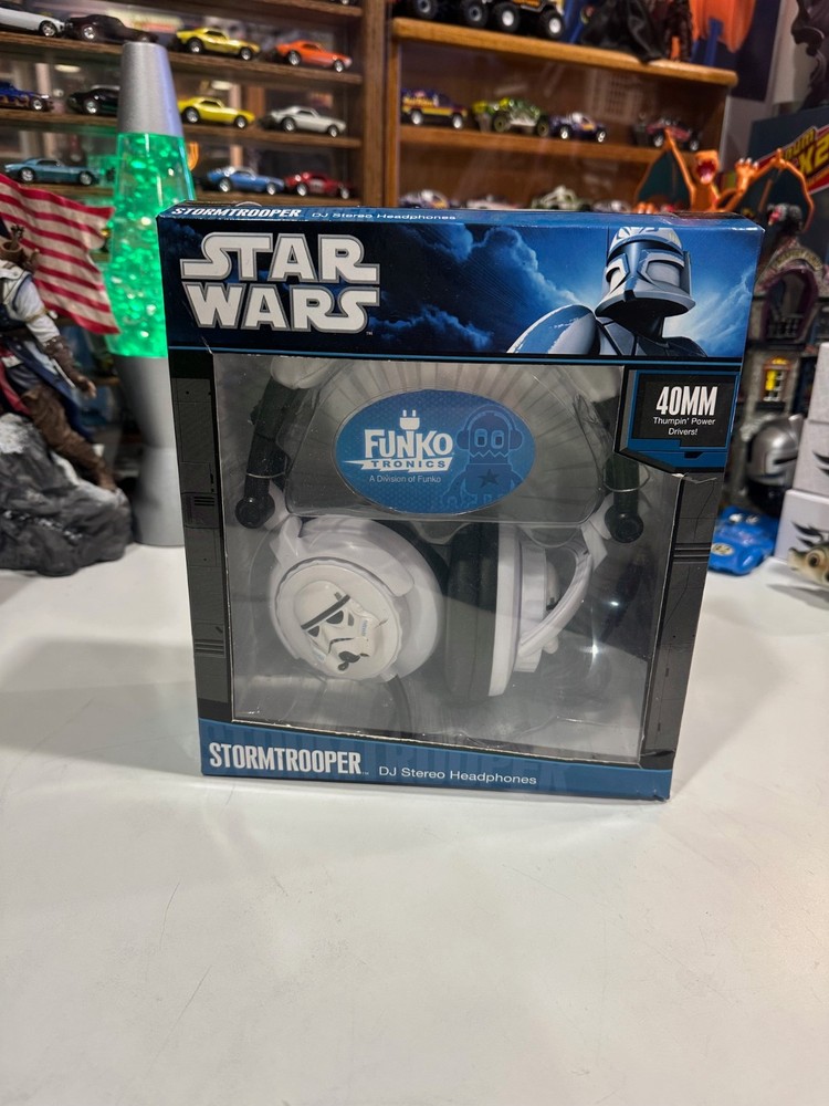 New In Box FUNKO Storm Trooper Star Wars DJ 40 MM Headphones