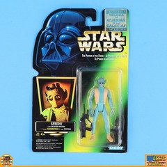 Star Wars – Greedo (RARE Mexico Sticker) – POTF Green – MOC – [POTF-IG-38]