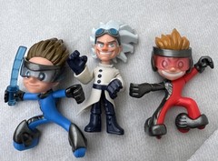 Ninja Kidz TV Series 2.5″ Action Figure Toy Lot of 3