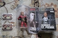 Georges St-Pierre GSP Figures UFC Belt Or Finger Ring W/ 2 Panini Prizm Cards