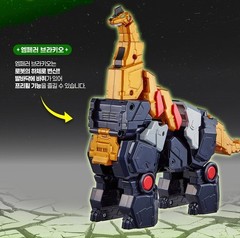 Miniforce Dino Emperor EX Transforming Robot 5-in-1 Dinosaur Megazord Toy SAMG