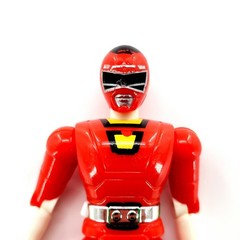 Vtg 1997 Power Rangers Gekisou Sentai Carranger Red Racer Ranger Figure Loose