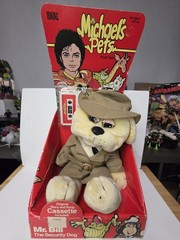 Michaels Pets Mr. Bill The Security Guard with Cassette Tape. Ideal Toys 1987
