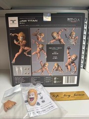 New Kaiyodo Revoltech Attack on Titan Jaw Titan Figure w/Bonus Parts In Stock