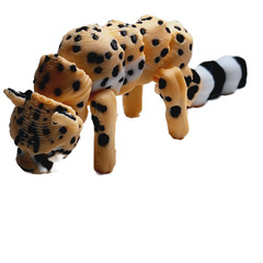 Fleximech Mini Cheetah Articulated 3d Printed 2.5″ Flexible Animals Fidget Toy