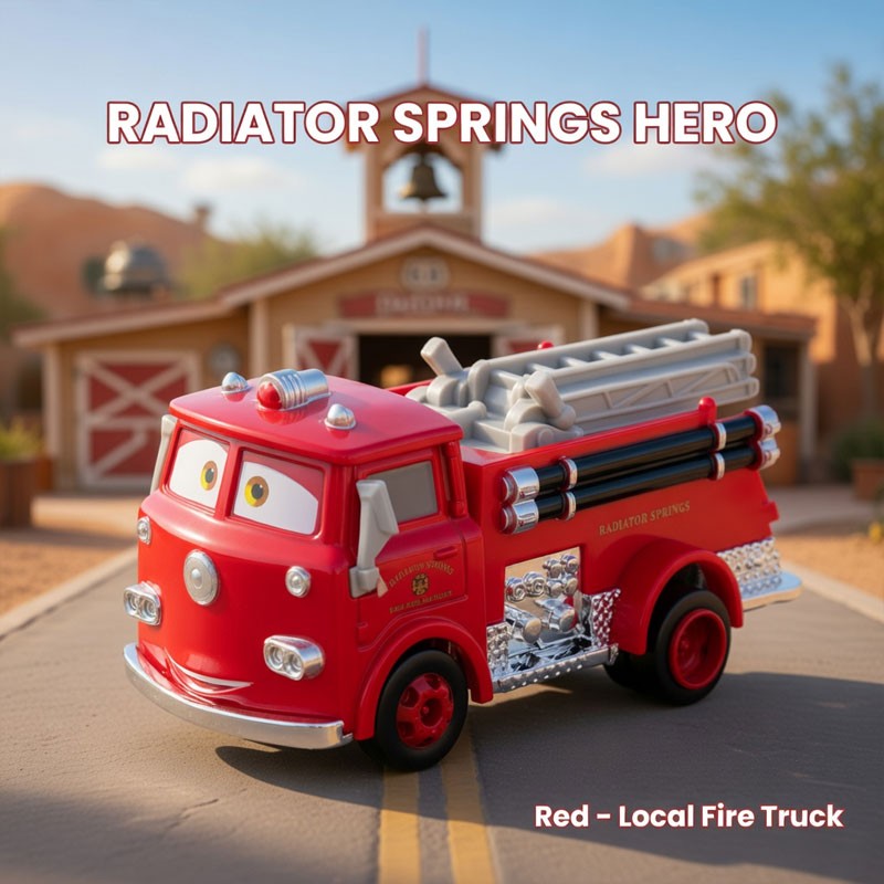 Disney Pixar Cars Radiator Springs Firefighter – Red 1:55 Die-cast Metal Toy Car