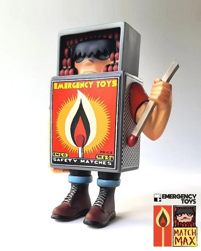 New MATCH MAX Designer Toy Figure by Emergency Toys