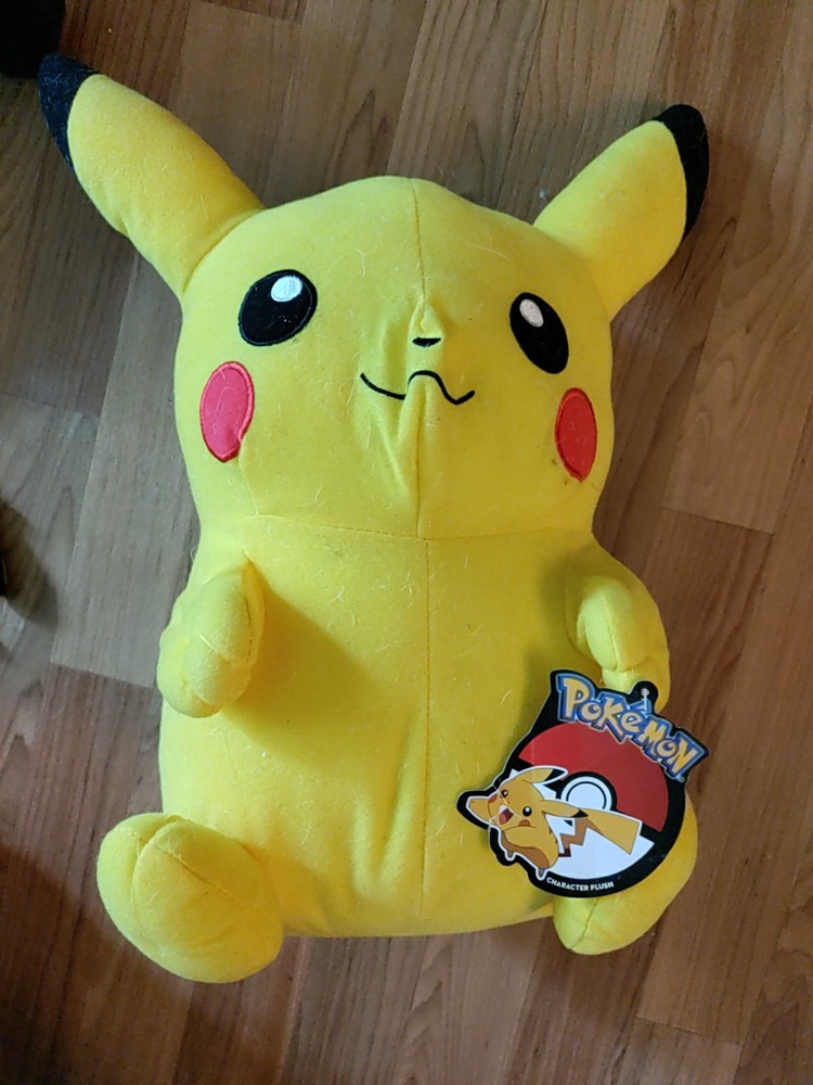 NWT Official Licensed Pokemon Pikachu Plush Stuffed Toy Large 13″ Authentic New