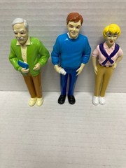Lot of 3 Adult Lakeshore Learning PVC Toy Figures 5″ Tall GUC