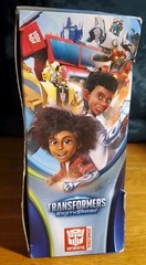 Transformers 2 In 1 EarthSpark Optimus Prime With Battle Base Trailer **Box Dmg*