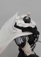 SU-MF-C-GM: White Wired cape for McFarlane DC Ghost-Maker Action Figure