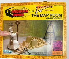 Vintage Indiana Jones Raiders of the Lost Ark Map Room Adventure Set Kenner 1982