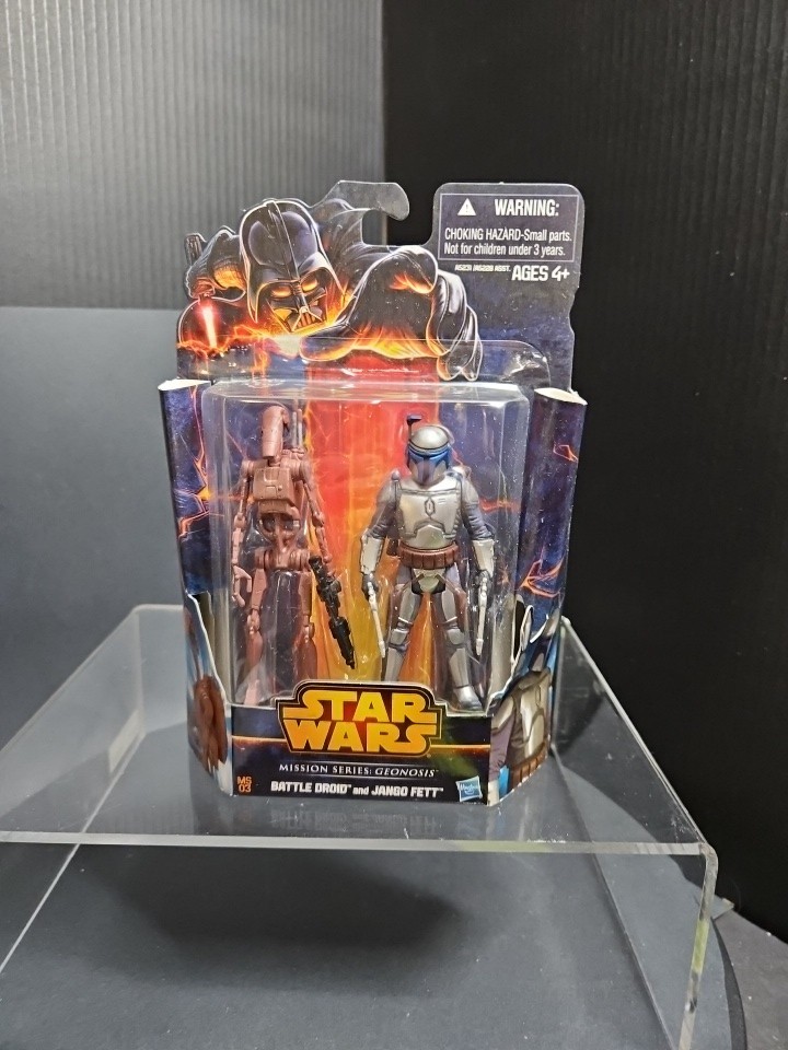 Star Wars Battle Droid & Jango Fett MS03 Mission Series Geonosis Sealed