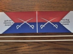 Custom Accessory Guidon Flags for Your Marx 1/6 Cav & Custer Figure, Johnny West