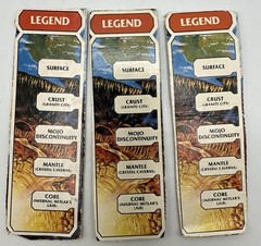 Inhumanoids Box Legends x 3 – Cut Out Cardboard Pieces – Vintage
