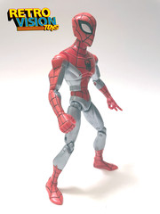 Spider-Man Animated Series Red/Silver Glider Spider Charged(2008, Hasbro) Figure