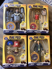 Moose ONE PIECE Adventure Action Figure Complete Set x4 Luffy Chopper Wapol Zoro