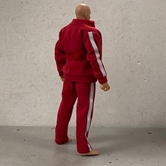 SU-TKST-RD-L: 1/12 Red tracksuit (Jacket, Pants) for 6″ muscular or 7″ WWE body