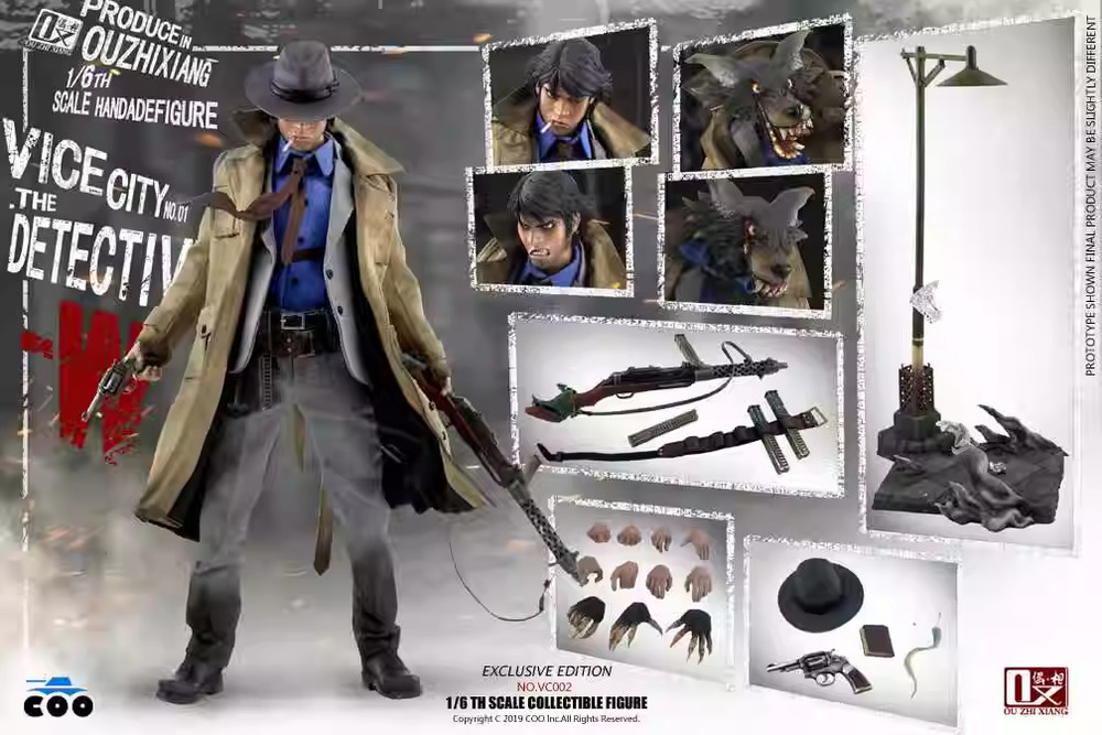 Coomodel x Ouzhixiang Vice City VC002 1/6 Detective W Exclusive Ver 12”
