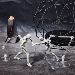 12Pc HG144 Adjustable Action Figure Display Holder Base Doll Model Support Stand