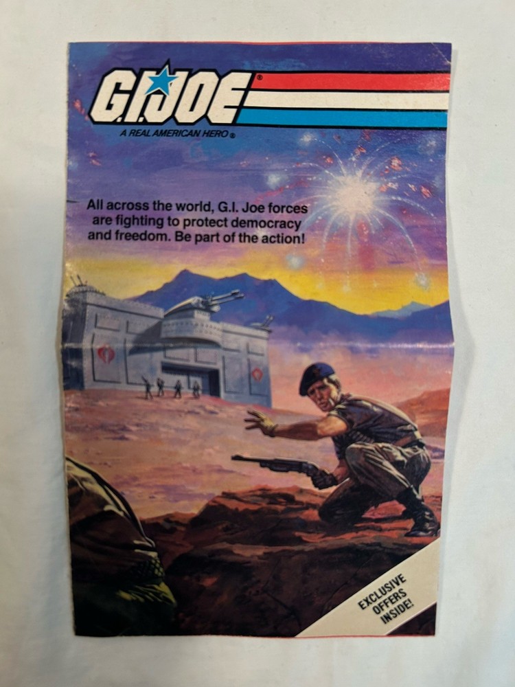 G.I. Advertisement 1985 GI Joe Pamphlet Vintage ARAH Exclusive Booklet HASBRO