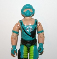 GI JOE 1984 Copperhead green helmet and gloves variant