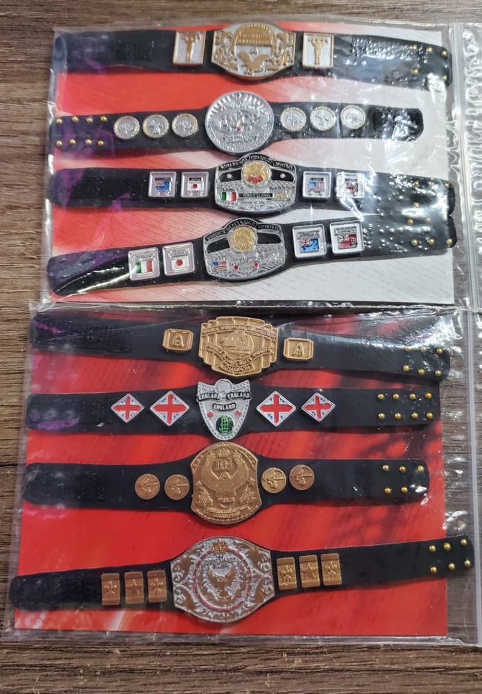 NJPW Super J Crown Title Belts WWE Mattel