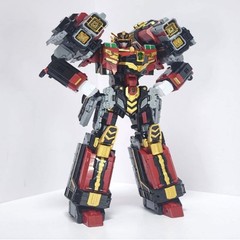 Metal Cardbot S Blast Train Red Transforming Robot Train toy -Fast EMS Shipping