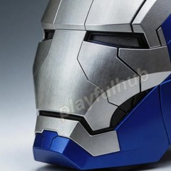 AUTOKING Iron Man MK5 1:1 Helmet Wearable Blue Ver. Voice-control Mask Cosplay