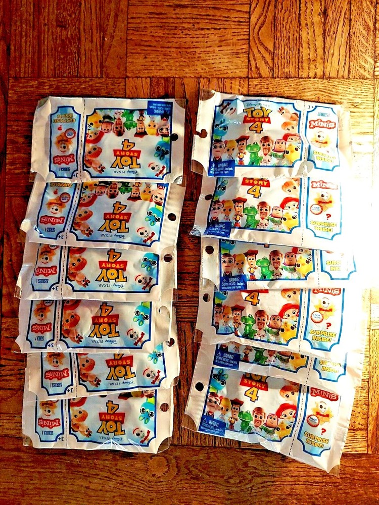 TOY STORY 4 MINI BLIND BAGS “SERIES 1” COMPLETE SET OF 12 TOY FIGURES “A-L”