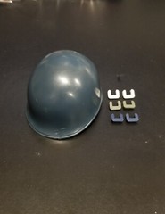 GI Joe 3D printed replacement helmet lug, D lug in green, blue, black & white