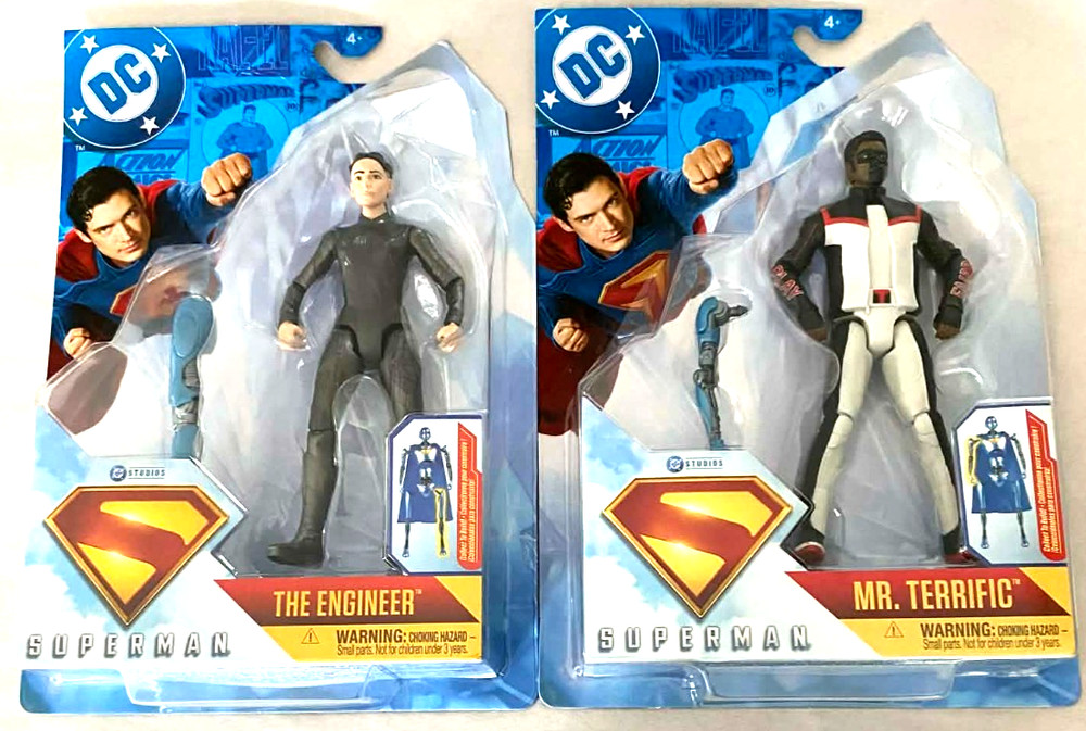 DC Warner Brothers 2025 Superman Movie Mr. Terrific and The Engineer figures.