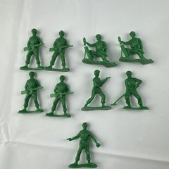 Disney Pixar Toy Story Lot Of 9 Thinkway Green Army Men Soldiers