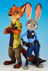 Kaiyodo Movie Revo Zootopia Judy Hopps & Nick Wilde Set Figure Complex Revoltech
