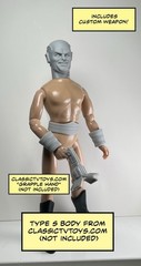 Looking Glass Man Custom Action Figure Head 1:9 or 1:6 Mego