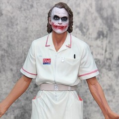 Dark Knight Joker Nurse 54cm Statue Heath Ledger DC Movie Collectible Figure