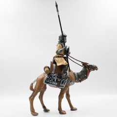 Vintage 1/18 Arab Camel Cavalry Medieval Crusader Knights Soldier Figure Model