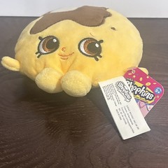 Shopkins Pancake Jake Bean Plush Toy Soft 6″ 2016 Girl Boy NWT Moose Enterprise
