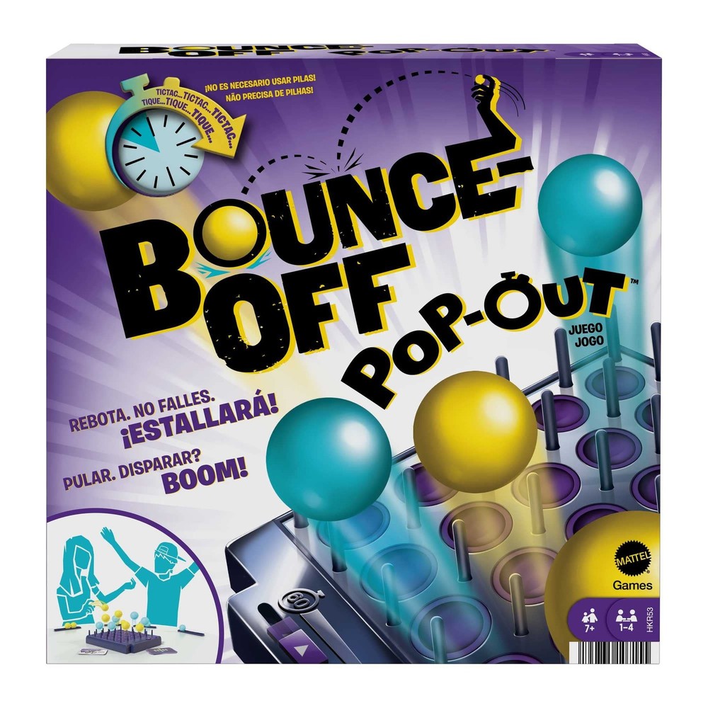 Bounce-Off Pop-Out Party Game for Family, Teens, Adults And Game Night, Balls Go