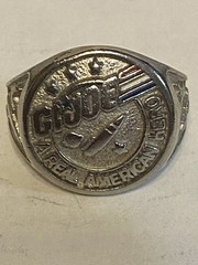 GI JOE 1982 REAL AMERICAN HERO RARE METAL/ADJUSTABLE RING VINTAGE ORIGINAL