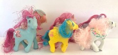 Vintage Lot Of 6 My Little Pony All Say Hong Kong Or China On Foot Hasbro 83-87