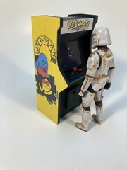 CUSTOM PAC MAN ARCADE GAME CABINET for 3 3/4″ figure diorama STAR WARS (K32)