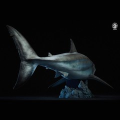 Wanlongtang Megalodon Shark Statue Original Prehistoric Dinosaur Model