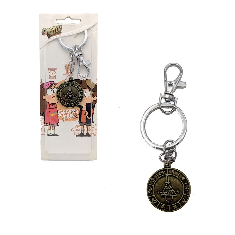 BILL CIPHER WHEEL Gravity Falls 1.5 in. Key Chain (Animation KeyChain Charm)