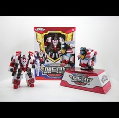 Miniforce Super Cops MEDIC COP White Rescue Police Transforming Robot Head Badge