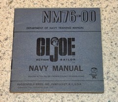 1964 Hasbro Gi Joe Navy Sailor Triple TM Tall Equipment Manual & attached Flyer