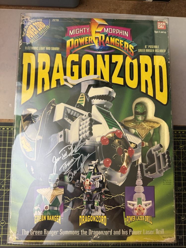 Mighty Morphin Power Rangers Dragonzord Autographed Signed Jason David Frank JDF