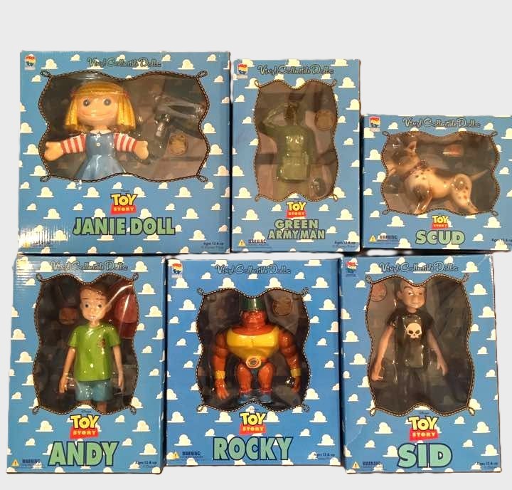 Toy Story Disney Andy Sid Rocky Scud Janie Doll Green Army man Figure Medicom