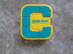 CLARITAN ALPHABOTS Alphabet Letter “C” with Claritan Syrup Advertising – NEW